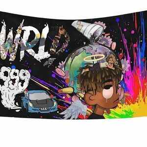 NEW Juice Wrld Rapper Musician Wall Tapestry Banner Flag 
Measures 3ft x 5ft